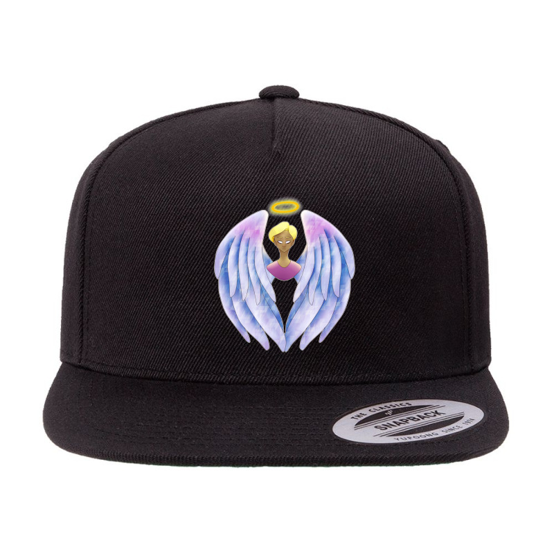 Angel Travis 5 panel snapback cap by cm-arts | Artistshot