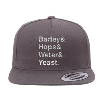 Barley Hops Water Yeast, Barley, Hops, Water, Yeast, Barley Hops Water 5 Panel Snapback Cap | Artistshot