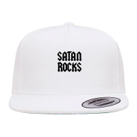 Satan Rocks 5 Panel Snapback Cap | Artistshot