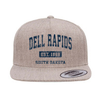 Dell Rapids South Dakota Sd Vintage Athletic Sports Design 5 Panel Snapback Cap | Artistshot