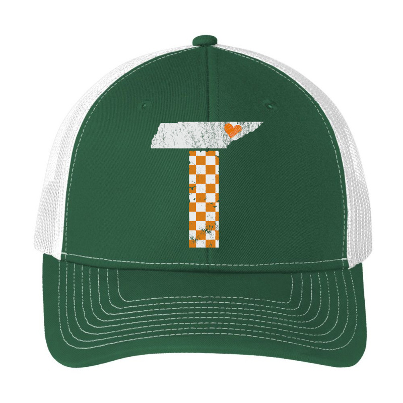 Tennessee Flag Vintage Football Fan Orange And White Gift Pa Trucker Cap by cm-arts | Artistshot