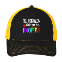 Mi Corazon Late En Dos Idiomas Bilingual T Shirt Pa Trucker Cap | Artistshot