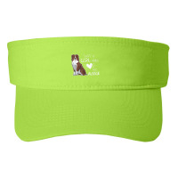 Just A Girl Who Loves Her Australian Shepherd Dog Puppy Love Fashion Visor | Artistshot