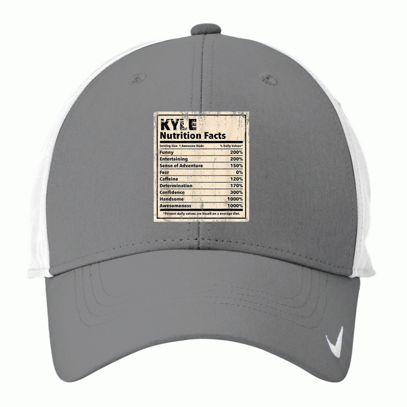 Kyle Nutrition Facts Funny Name Humor Nickname Sarcasm T Shirt Nike Dri-FIT Cap by woestebjparmal | Artistshot