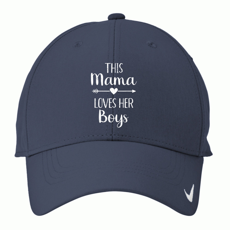 Mom This Mama Loves Her Boys Art Character Nike Dri-fit Cap | Artistshot