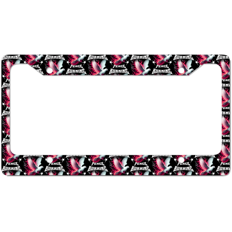 Burning Peage License Plate Frame | Artistshot