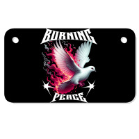 Burning Peage Motorcycle License Plate | Artistshot