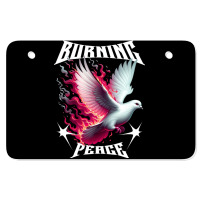 Burning Peage Atv License Plate | Artistshot