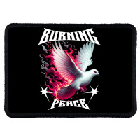 Burning Peage Rectangle Patch | Artistshot