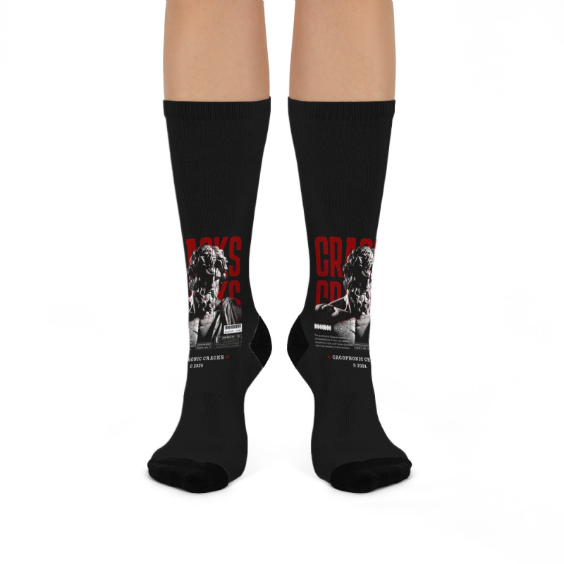 Cacophonic Cracks Crew Socks | Artistshot