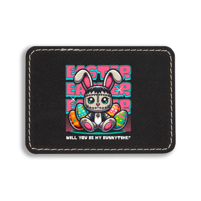 Easter Bunnytime Rectangle  Leatherette Patch | Artistshot