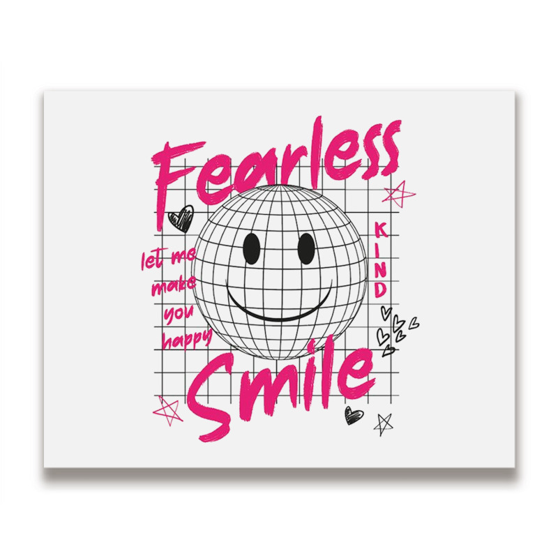 Fearless Smile Metal Print Horizontal | Artistshot