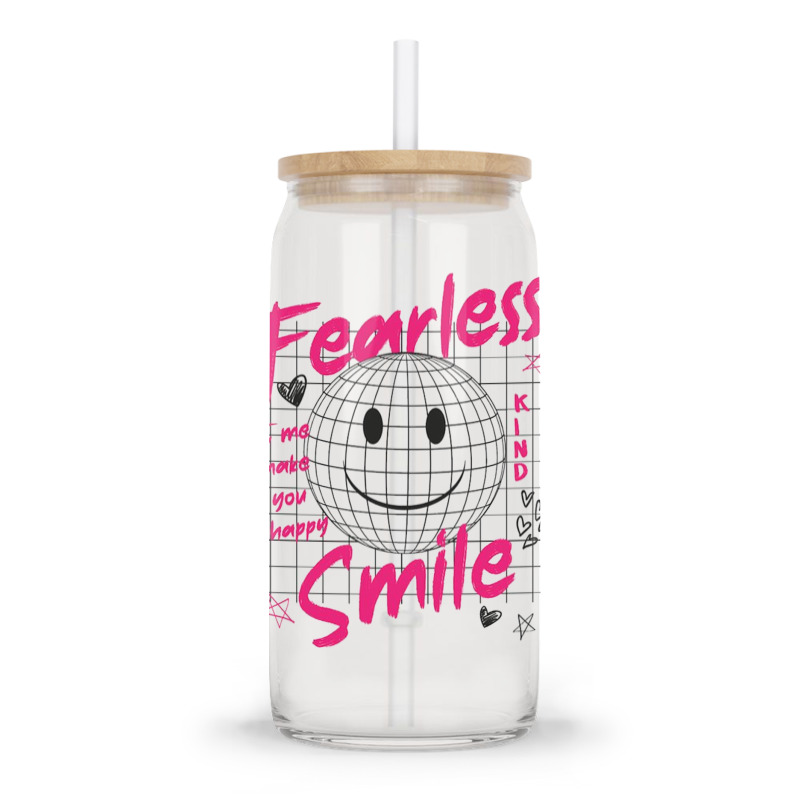 Fearless Smile Glass Tumbler | Artistshot