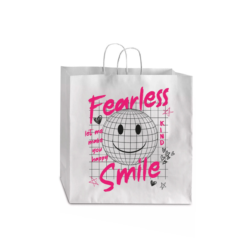 Fearless Smile Jumbo Paper Bag - 18 X 7 X 18 3/4 | Artistshot