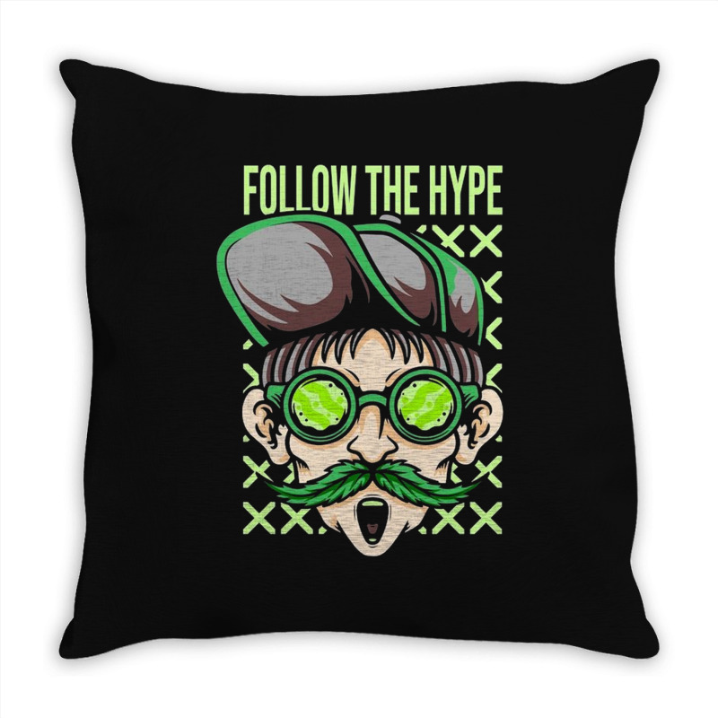 Follow The Hype Throw Pillow | Artistshot