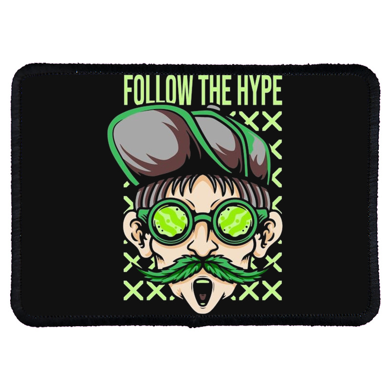 Follow The Hype Rectangle Patch | Artistshot