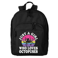 Just A Girl Who Loves Octopuses Basic Backpack | Artistshot