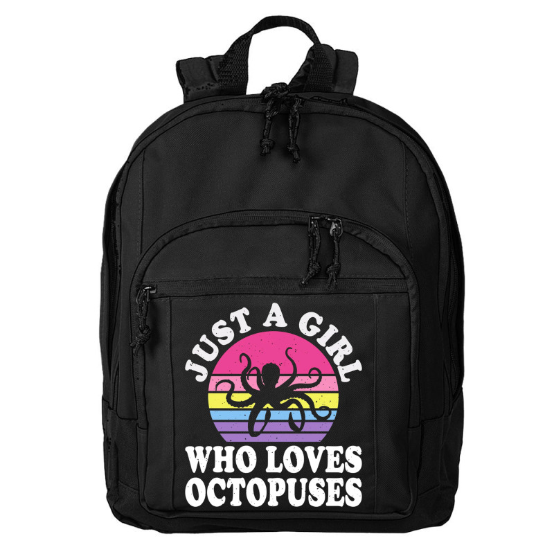 Just A Girl Who Loves Octopuses Basic Backpack | Artistshot