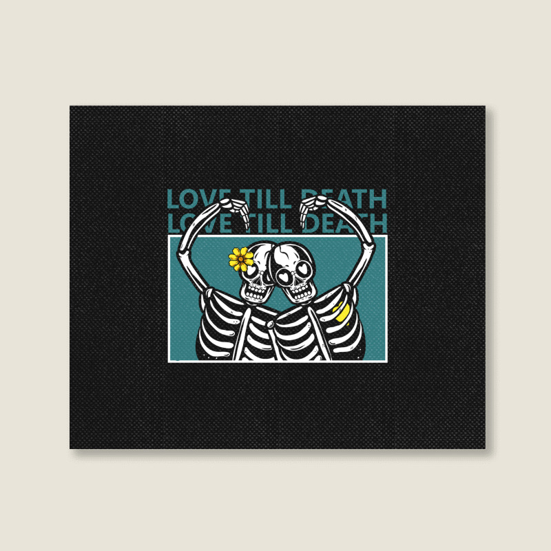 Love Till Death Landscape Canvas Print | Artistshot