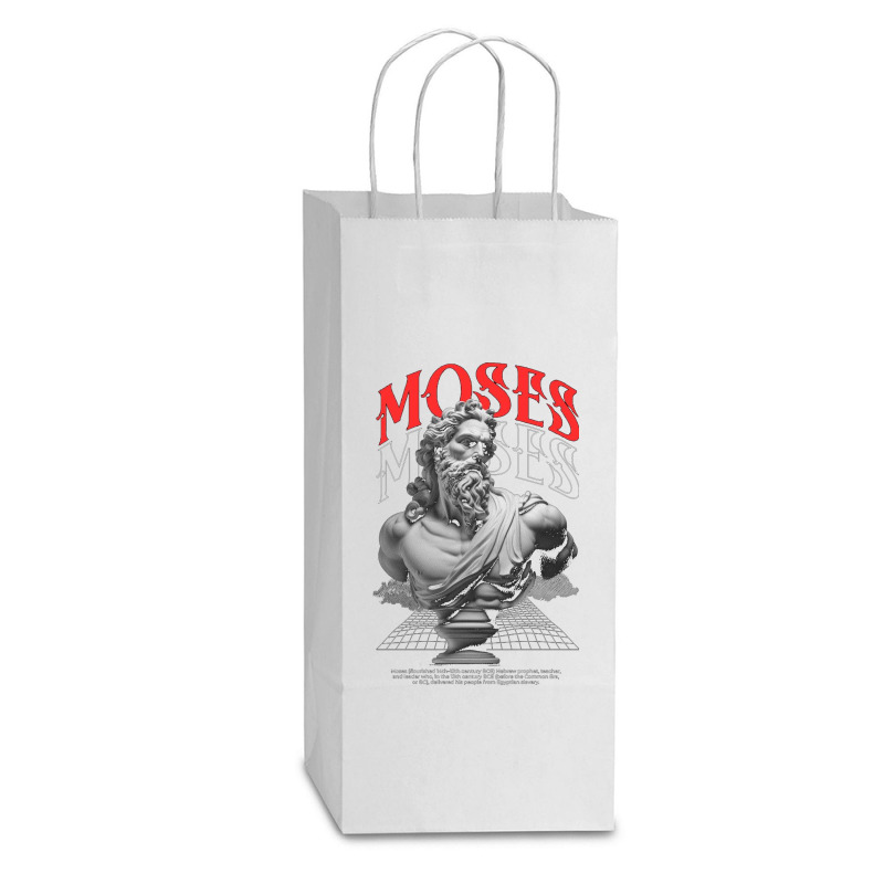 Moses Double Wine Paper Bag - 6 1/2 X 3 1/2 X 12 3/8 | Artistshot