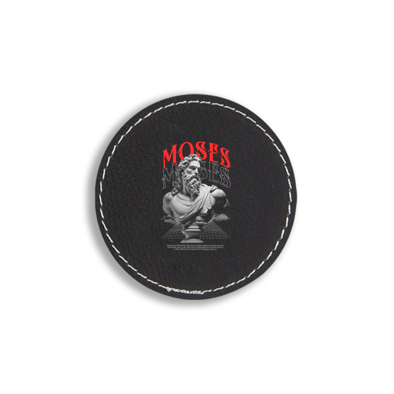 Moses Round Leatherette Patch | Artistshot