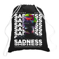 Sadness Drawstring Bags | Artistshot