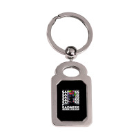 Sadness Silver Rectangle Keychain | Artistshot