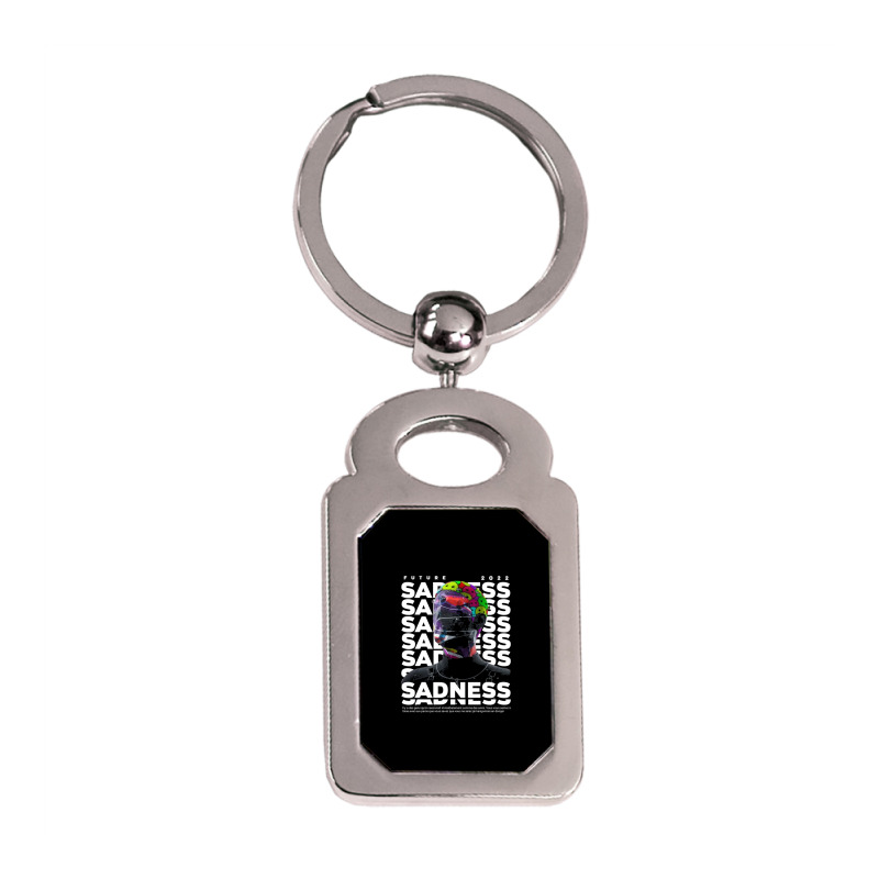 Sadness Silver Rectangle Keychain | Artistshot