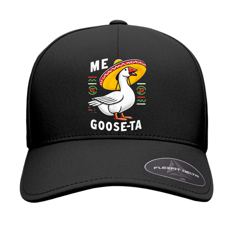 Me Goose Ta Funny Sombrero Mexican Goose Seamless Cap by Teresa Simmons | Artistshot