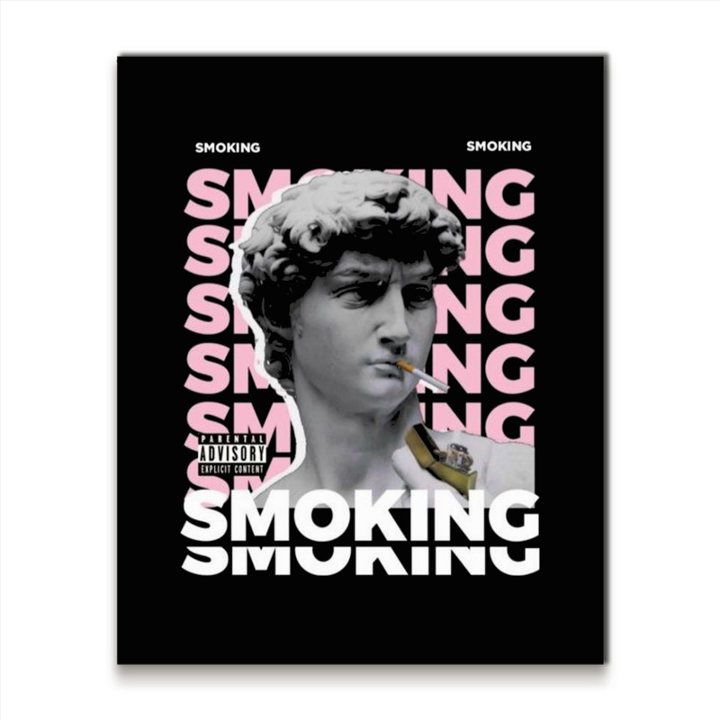 Smoking Metal Print Vertical | Artistshot