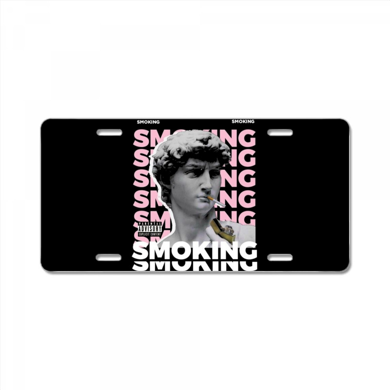 Smoking License Plate | Artistshot