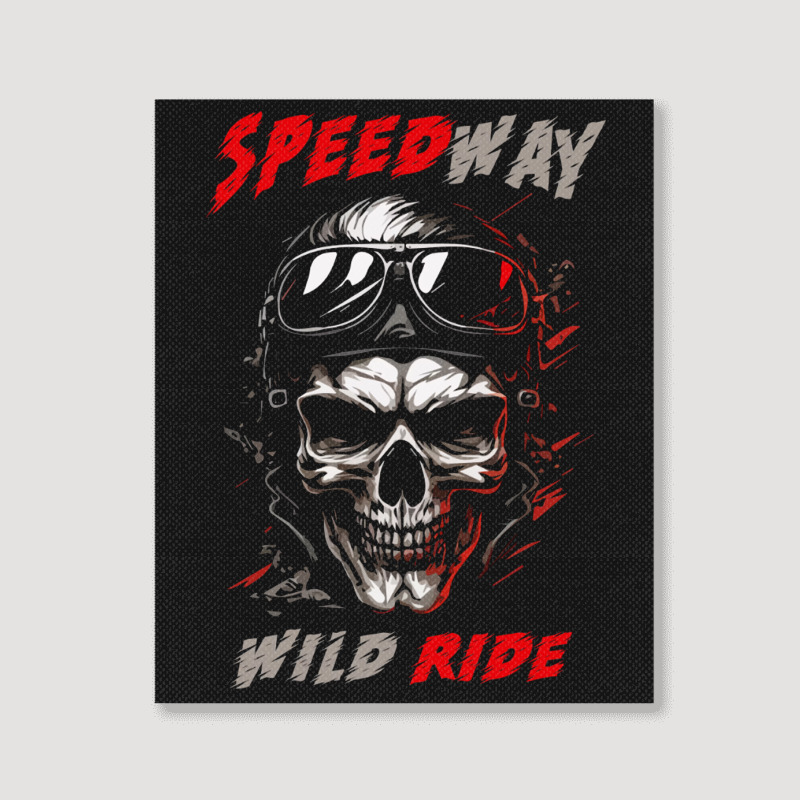 Speed Way Wild Ride Portrait Canvas Print | Artistshot