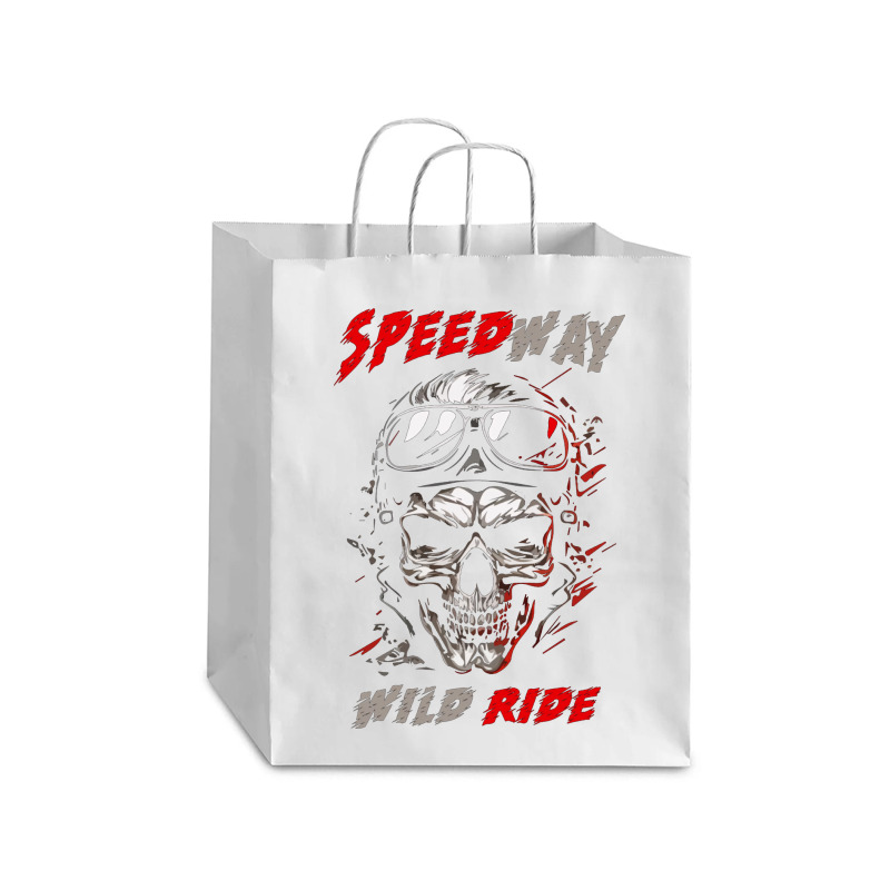 Speed Way Wild Ride Debie Paper Bag - 10 X 5 X 13 | Artistshot