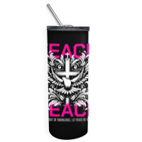 Teach Peace Skinny Tumbler | Artistshot