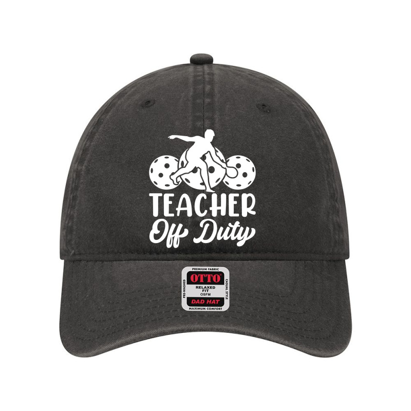 Teacher Off Duty Dyed Cap | Artistshot