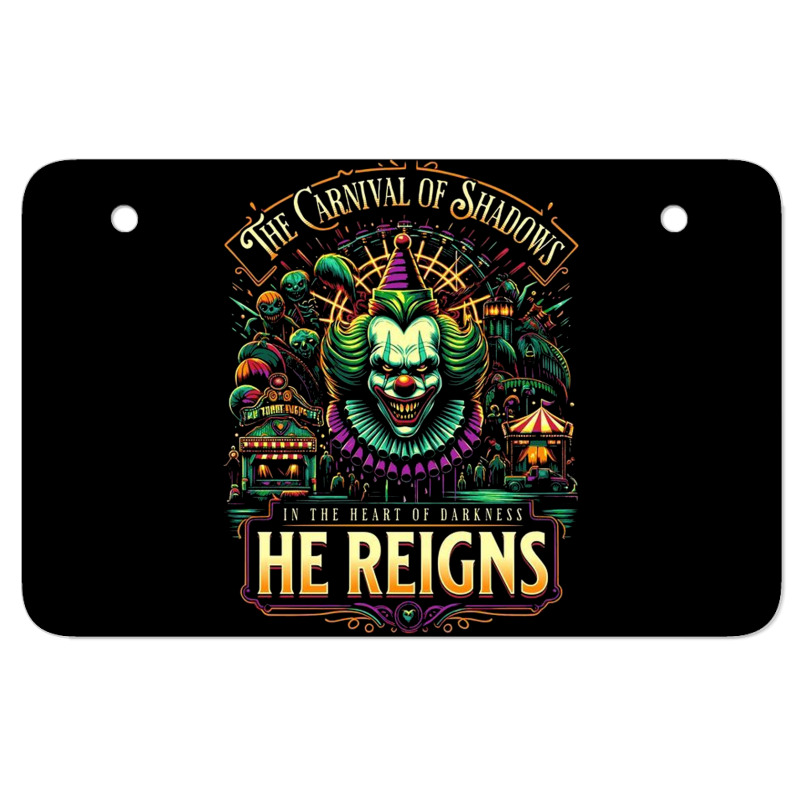 The Carnival Of Shadows Atv License Plate | Artistshot