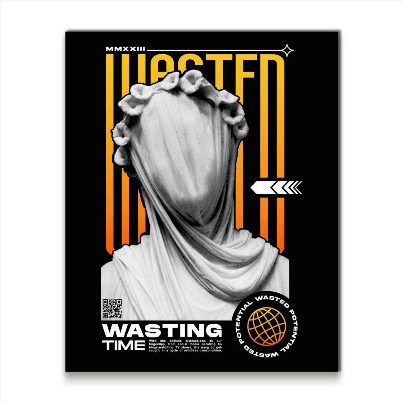 Wasting Time Metal Print Vertical | Artistshot