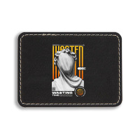 Wasting Time Rectangle  Leatherette Patch | Artistshot