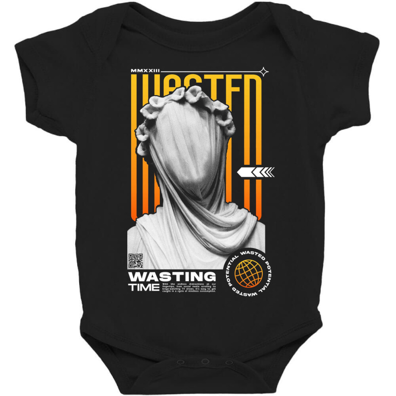 Wasting Time Baby Bodysuit by New Nice Shirt | Artistshot