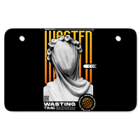 Wasting Time Atv License Plate | Artistshot