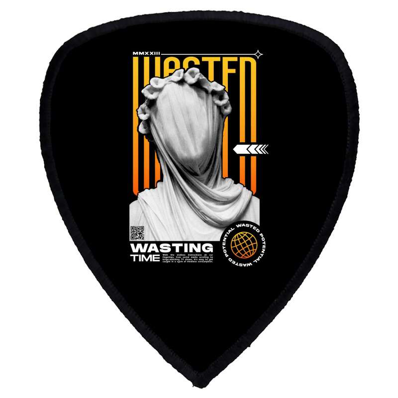 Wasting Time Shield S Patch | Artistshot