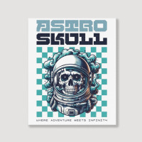 Astro Skull Portrait Canvas Print | Artistshot