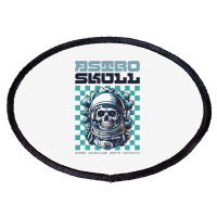 Astro Skull Oval Patch | Artistshot