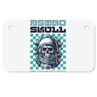 Astro Skull Motorcycle License Plate | Artistshot