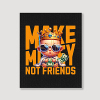 Baby King Make Money Portrait Canvas Print | Artistshot