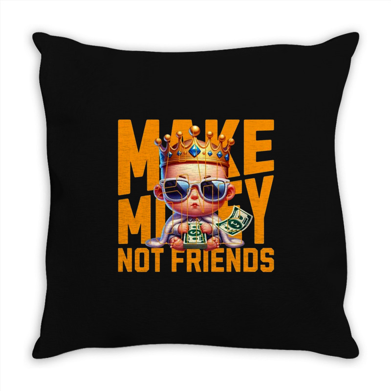 Baby King Make Money Throw Pillow | Artistshot