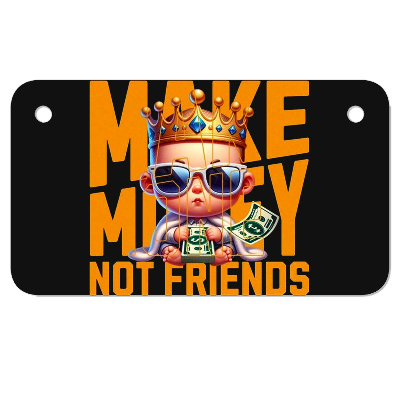 Baby King Make Money Motorcycle License Plate | Artistshot