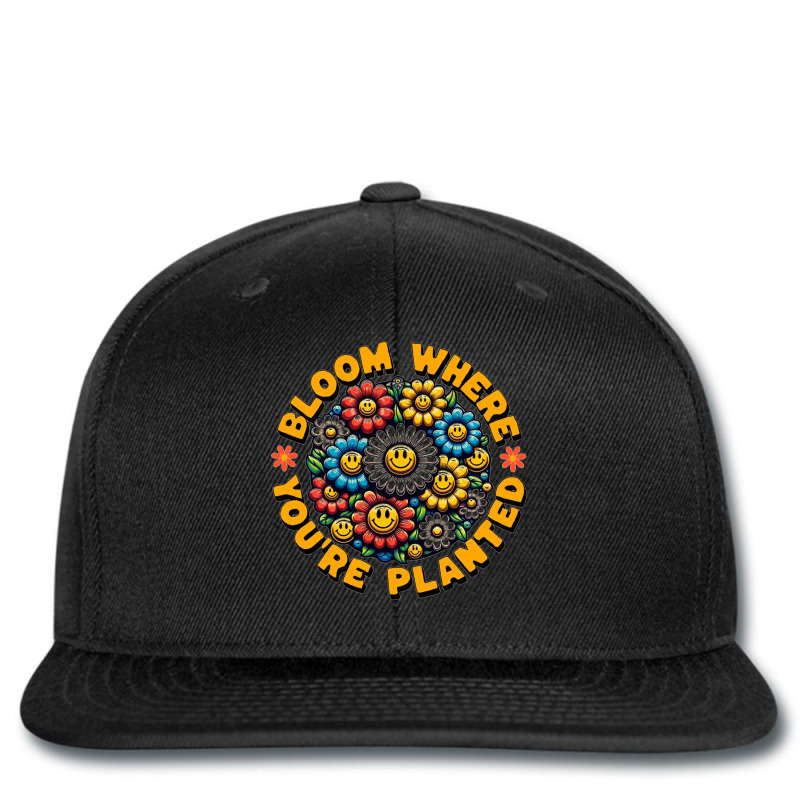 Bloom Where You're Planted Printed Hat | Artistshot