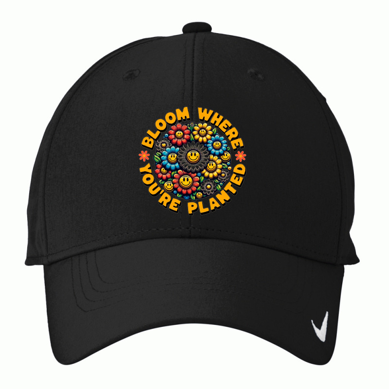 Bloom Where You're Planted Nike Dri-fit Cap | Artistshot