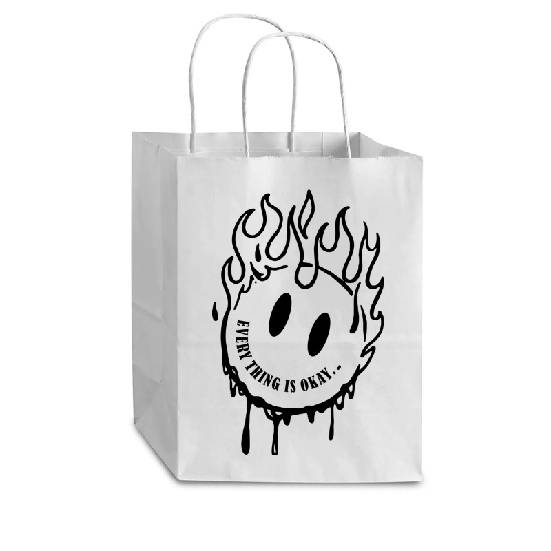 Every Thing Is Okay Cub Paper Bag - 8 X 4 1/2 X 10 1/4 | Artistshot